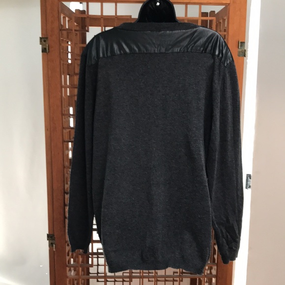 Fashion to Figure size 3X sweater with faux leather shoulder and back details. - Picture 5 of 8